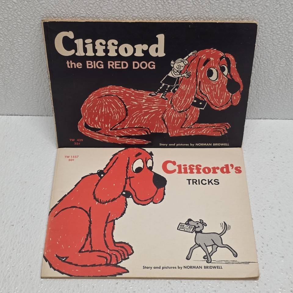 Vintage Clifford The Big Red Dog Book Set Of Two Paperback - $14.75