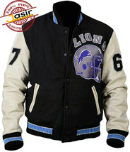 Beverly Hills Cop Letterman Jacket Axel Foley Varsity Wool With Leather ... - $112.49