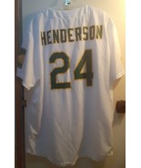 Oakland A&#39;s Athletics Rickey Henderson Field Home Jersey #24 SGA 7/15/17... - $54.53 CAD