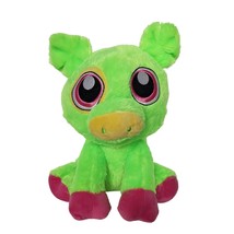 Kellytoy Green Pig Plush Big Eyes Stuffed Animal 2019 10.5&quot; - £20.66 GBP