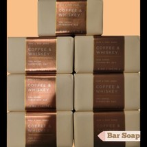 7 Bath &amp; Body Works Coffee &amp; Whiskey Shea Butter Cleansing Bar Soaps 5oz@ New! - £33.24 GBP