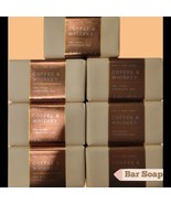 7 Bath &amp; Body Works Coffee &amp; Whiskey Shea Butter Cleansing Bar Soaps 5oz... - £33.08 GBP