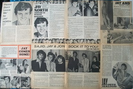 JAY NORTH ~ Fourteen (14) B&amp;W Vintage ARTICLES from 1968-1969 ~ Clippings - £7.37 GBP