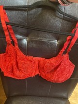 Victoria Secret Bra 36DDD Dream Angels Push Up Without Padding Red Underwired - £11.85 GBP