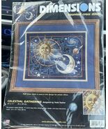 2002 Dimensions Counted Cross Stitch Kit 35082 “Celestial Gathering” 14x... - $49.49