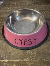 Custom Dog Bowl Stainless Steel Pet Bowl Personalized GYPSY - €21,08 EUR