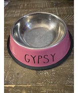Custom Dog Bowl Stainless Steel Pet Bowl Personalized GYPSY - $450.28 MXN