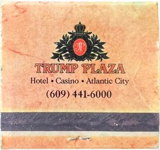 Trump Plaza, Atlantic City, New Jersey, Match Book Matches Matchbook - $11.99