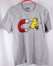 Urban Pipeline young men&#39;s medium M chick magnet gray graphic tee t-shirt - £9.46 GBP