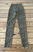 Offline By Aerie NWT 7/8 High Rise Cheetah Pattern  Leggings Size XS Olive Sf8 - £17.05 GBP