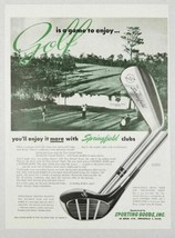 1947 Print Ad Springfield Golf Clubs with Stainless Steel Heads Massachusetts - £9.46 GBP