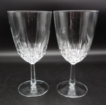 Set of 2 Diamant Water Goblets  by Cristal D&#39;Arques-Durand Diamond Cut 6.75&quot; - $18.80