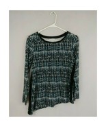 Christopher &amp; Banks Long Sleeve Green, Black, Gray, &amp; White Size Small - $18.11 CAD