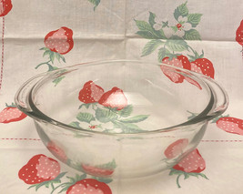 Pyrex clear glass round casserole baking dish 1.5 qt bowl with handles 023 - £4.69 GBP