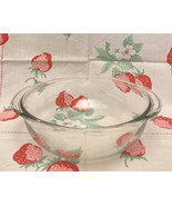 Pyrex clear glass round casserole baking dish 1.5 qt bowl with handles 023 - $6.00