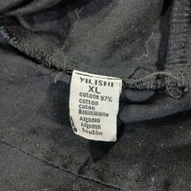 Yilishi Women's Black Cotton Blend Full Button Denim Jacket Size XL Chest 41 image 4