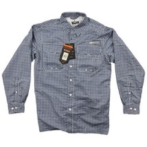 Habit Men&#39;s UPF 40+ Crayfish Creek Long Sleeve River Shirt Small Checker... - £11.60 GBP