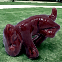 Vtg Grapette Soda Brown Peeing Dog Figurine with Labels Eureka Springs Ozark - £18.34 GBP