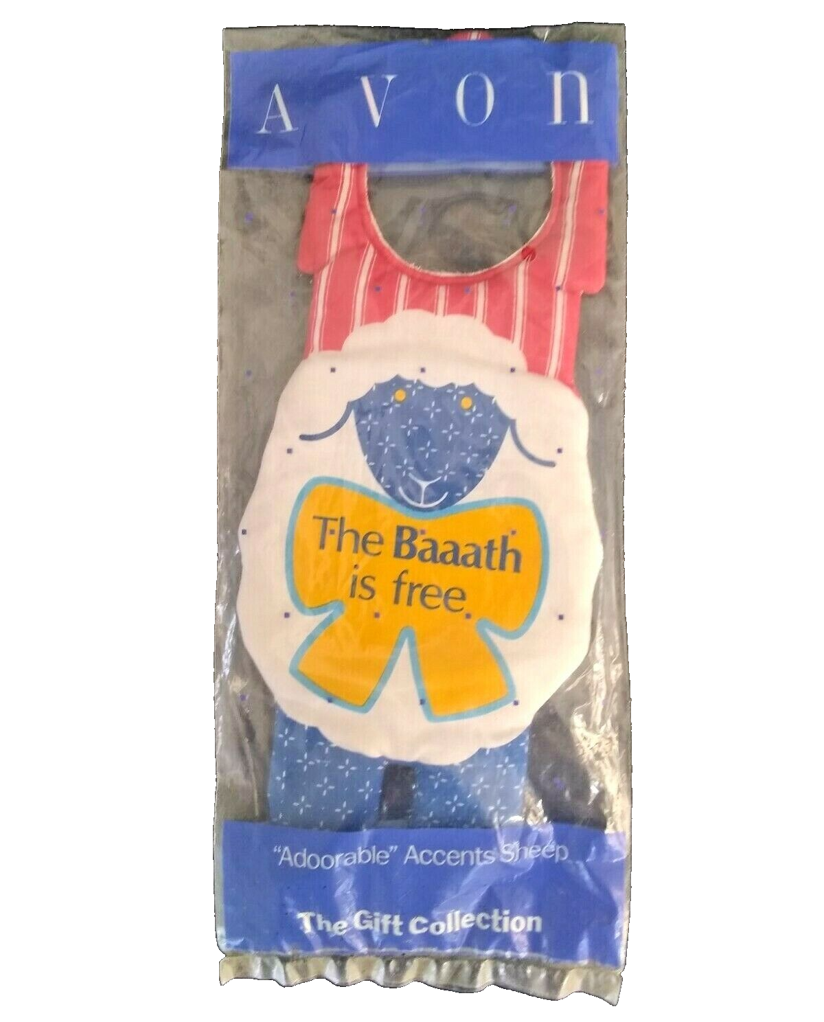 Avon Door Accents Sign The Baaath is Busy or Free Sheep 1989 Vintage - £6.92 GBP