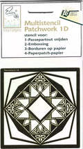 Erica Fortgens. Embossing Stencil. Patchwork 1D - $5.50