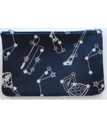 IPSY Makeup Cosmetic Bag Blue with Silver Print &quot;Starlet&quot; November 2016 - £7.03 GBP