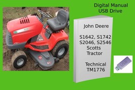 John Deere S1642 S1742 S2046 S2546 Scotts Lawn Tractor Technical Manual ... - £18.97 GBP