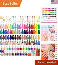 Trendy Spring Summer Nail Polish Set: 50 Gel Colors for Extraordinary Nails - $64.49