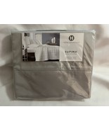 Hotel Collection 680 Thread Count Supima Cotton QUEEN Flat Sheet Charcoal - $102.57 CAD