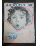 Vintage 1934 Shirley Temple On The Good Ship Lollipop Sheet Music Bright... - $66.50 CAD