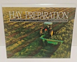 John Deere Vintage Hay Preparation Brochure Moco&#39;s Rakes Windrowing Equi... - £29.88 GBP