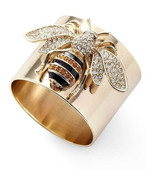 Luxury Gold Color Carved Bee Rings - $20.00