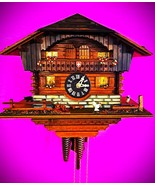 Alpine Swiss Chalet Musical 1 Day Cuckoo Clock - $256.41