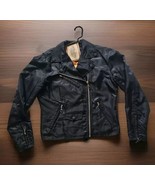 Harley Davidson Jacket Womens Small Black Nylon Motorcycle Full Zip Nwt  - €34,35 EUR