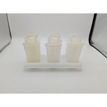 Vintage Tupperware Popsicle Molds Set of 6 Freezer Pop Makers Tray #1 - £7.92 GBP