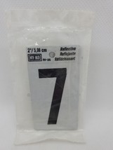 Pack of 10 Hy-Ko Vinyl 2 In. Reflective Adhesive Number Seven RV-25/7 - £7.82 GBP