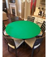 FELT style poker table cover in SPEED LITE fits 54&quot; ROUND TABLE custom m... - £78.30 GBP