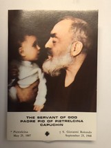 Padre Pio Prayer &amp; Efficacious Novena Folder + 3rd Class Relic, New From Italy - £11.86 GBP