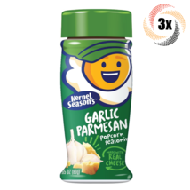 3x Shakers Kernel Season&#39;s Garlic Parmesan Flavor Popcorn Seasoning | 2.... - £16.88 GBP