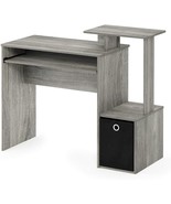 French Oak Grey Furinno Econ Multipurpose Home Office Computer Writing D... - £44.83 GBP