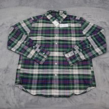 J Crew Shirt Mens L Multicolor Oxford Slim Long Sleeve Button Down Plaid Cotton - £20.32 GBP