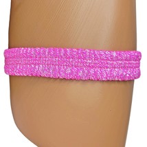 Metallic Leg Garter Pink Silver Stretch Shiny Dance Rave Festival Costume 2590 - $8.90