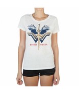 Wonder Woman Logo &amp; Sword Burnout Hi-Lo Boyfriend T-Shirt - £9.39 GBP
