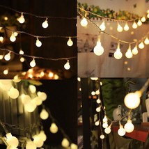 Warm White String Light 100 Pcs 33&#39; Fairy Long String Hanging LED Bulb Lights - £3.90 GBP
