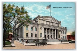 Memorial Hall Building Columbus Ohio OH UNP DB Postcard XA2 - £2.25 GBP