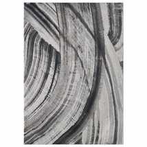 10' X 13' Gray Ivory Abstract Strokes Modern Area Rug - $1,067.99