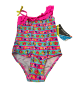 Oxide Niña Peces Y Tortugas con Volantes Bañador Uno PC, Knockout Rosa, 4 - $300.68 MXN