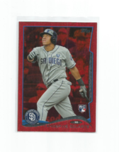 Yangervis Solarte (Padres) 2014 Topps Hot Red Parallel Rookie Update Card #US-17 - £4.60 GBP