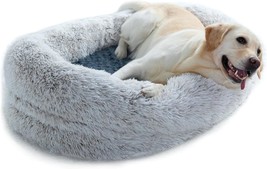 Calming Dog Bed For Small Dogs,Anti-Anxiety Donut Cuddler Warming Cozy Soft Roun - £31.65 GBP