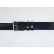 Men's Belt By PICCODER Turkey Genuine Leather Solid 3000 Navy Blue image 4