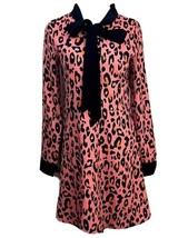La Roque Leopard Print flutter Dress Size Medium - £48.73 GBP
